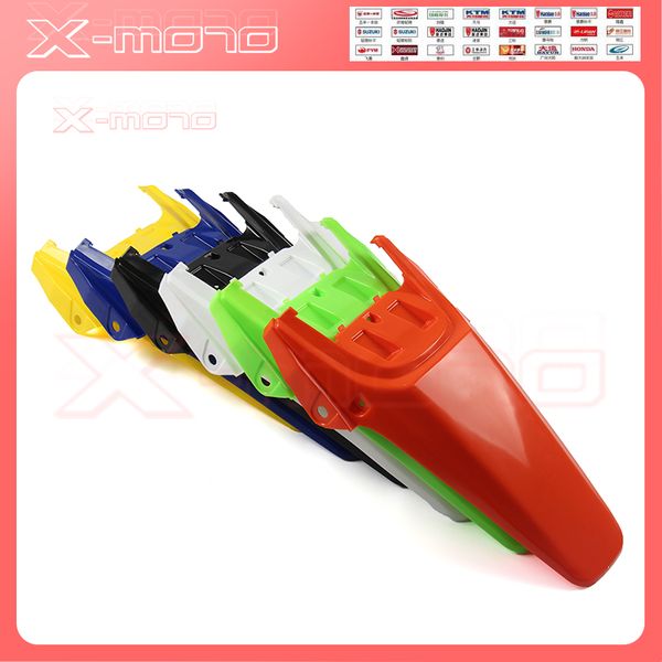 

motorcycle motorcross rear mudguard rear fender plastic cover for chinese made crf70 style pit dirt bike 150cc 160cc plastic