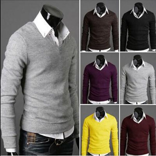 casual sweater men pullovers 2018 brand knitting long sleeve v-neck knitwear sweaters plus size xxl, White;black
casual sweater men pullovers 2018 brand knitting long sleeve v-neck knitwear sweaters plus size xxl, White;black