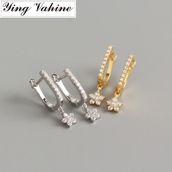 ying vahine new 100% 925 sterling silver small zircons "u" shape with flowers pendant stud earrings for women, Golden;silver
ying vahine new 100% 925 sterling silver small zircons "u" shape with flowers pendant stud earrings for women, Golden;silver