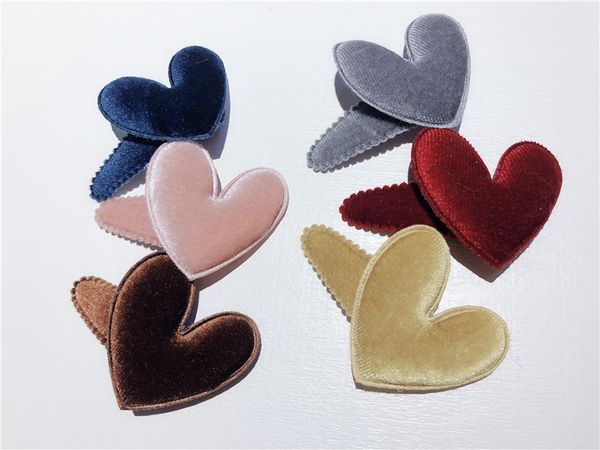 boutique 24pcs/6c fashion cute velvet heart barrettes hairpins solid cartoon hair clips princess headware hair accessories, Slivery;white
boutique 24pcs/6c fashion cute velvet heart barrettes hairpins solid cartoon hair clips princess headware hair accessories, Slivery;white