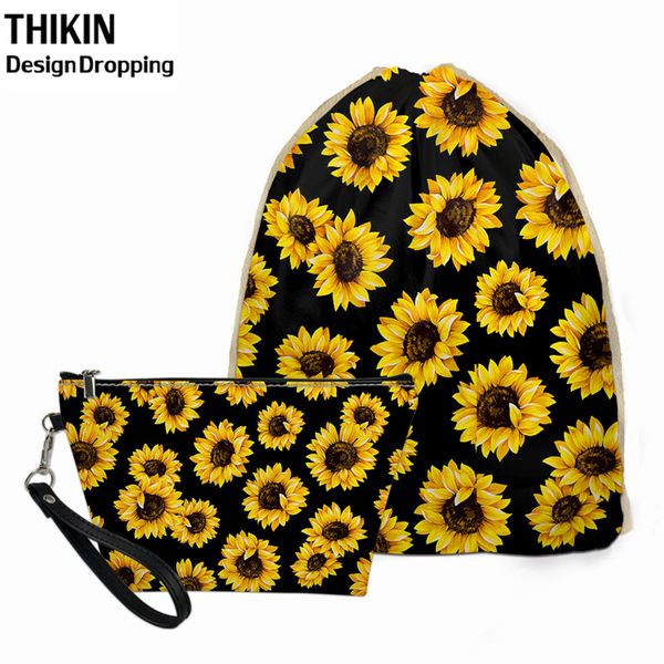 thikin 2pcs women travel drawstring bag beauty sunflower design cosmetic box small mochilas storage dust-proof bags for kids
thikin 2pcs women travel drawstring bag beauty sunflower design cosmetic box small mochilas storage dust-proof bags for kids
