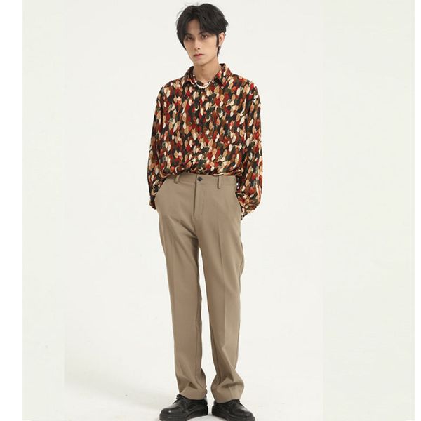 men retro fashion long sleeve casual print shirt male korea streetstyle loose dress shirts, White;black
men retro fashion long sleeve casual print shirt male korea streetstyle loose dress shirts, White;black