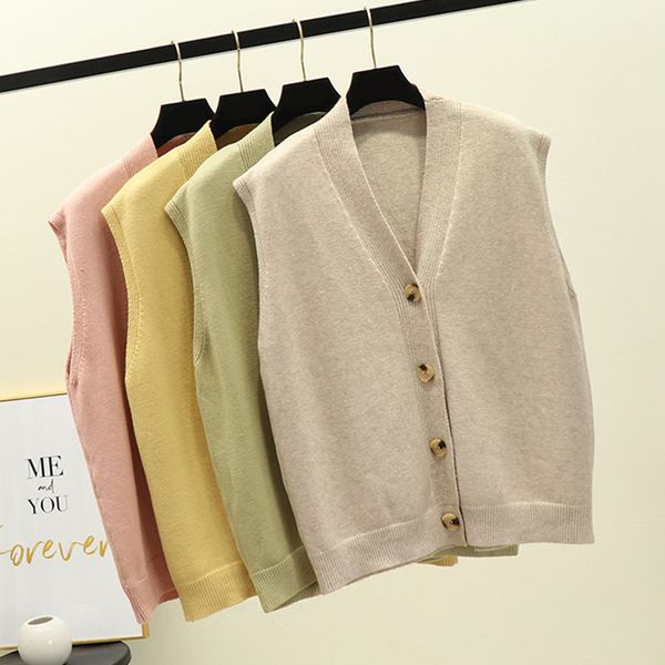 10 colors 2020 autumn winter knitted vest women v-neck single breasted casual sweater coat sleeveless chalecos para mujer, Black;white
10 colors 2020 autumn winter knitted vest women v-neck single breasted casual sweater coat sleeveless chalecos para mujer, Black;white
