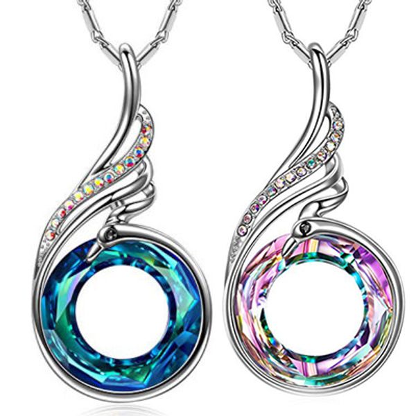 kimter bohemian pendant necklace for women colorful crystal peacock gradient choker necklaces jewelry valentine's day gift dhl b27fa, Silver
kimter bohemian pendant necklace for women colorful crystal peacock gradient choker necklaces jewelry valentine's day gift dhl b27fa, Silver