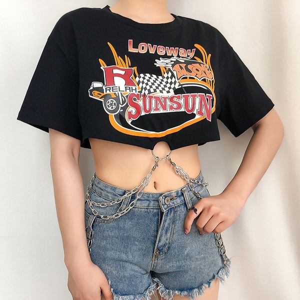2020 summer womens tee shirt designer casual summer chain hollo out t-shirt fashion luxury womens bright splice t shirt cloth, White
2020 summer womens tee shirt designer casual summer chain hollo out t-shirt fashion luxury womens bright splice t shirt cloth, White