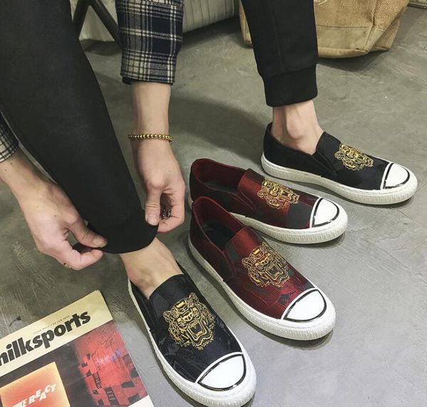 fashion slip one mens designer shoes new embroidered tiger men casual loafers summer spring canvas shoes for men, Black
fashion slip one mens designer shoes new embroidered tiger men casual loafers summer spring canvas shoes for men, Black