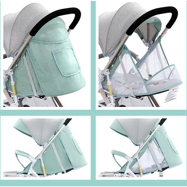 high landscape ultra-light aluminum alloy stroller can sit reclining folding baby newborn children four-wheeled trolley
high landscape ultra-light aluminum alloy stroller can sit reclining folding baby newborn children four-wheeled trolley