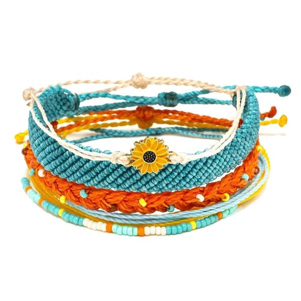 charm bangle inspirational jewelry sunflower charm bracelet handmade seed beads friendship bracelet femme summer, Golden;silver
charm bangle inspirational jewelry sunflower charm bracelet handmade seed beads friendship bracelet femme summer, Golden;silver