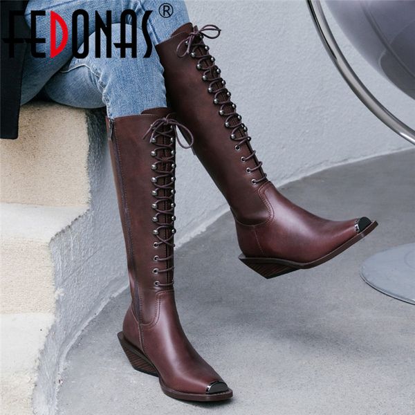 fedonas genuine leather women brand knee high boots autumn winter riding boots heels night club shoes woman, Black
fedonas genuine leather women brand knee high boots autumn winter riding boots heels night club shoes woman, Black