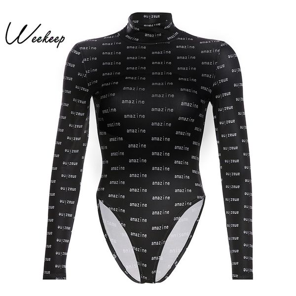 weekeep letter print long sleeve bodysuit women autumn turtleneck bodysuits casual bodycon rompers womens jumpsuits, Black;white
weekeep letter print long sleeve bodysuit women autumn turtleneck bodysuits casual bodycon rompers womens jumpsuits, Black;white