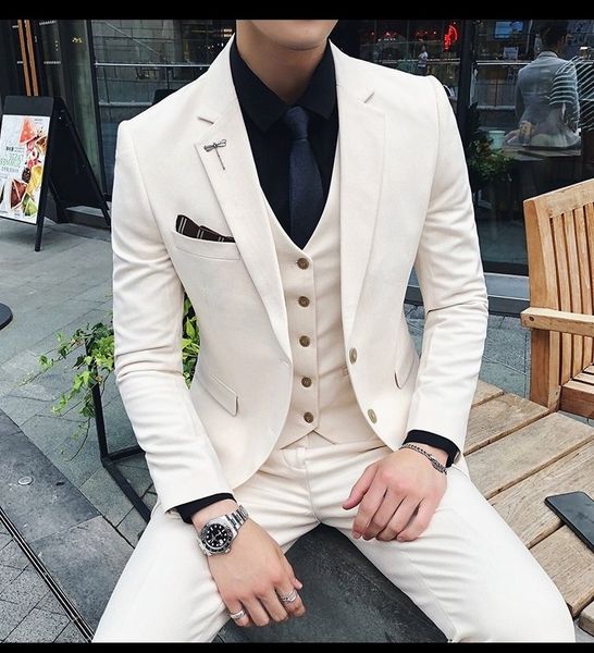 two buttons wedding groom tuxedos notch lapel groomsmen men formal prom suits (jacket+pants+vest+tie) w163, Black;gray
two buttons wedding groom tuxedos notch lapel groomsmen men formal prom suits (jacket+pants+vest+tie) w163, Black;gray