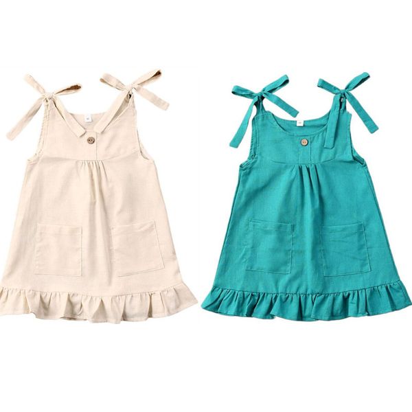 1-4y summer casual infant baby girls dress solid cotton linen button ruffles sleeveless spaghetti belt baby girls sundress, Red;yellow
1-4y summer casual infant baby girls dress solid cotton linen button ruffles sleeveless spaghetti belt baby girls sundress, Red;yellow