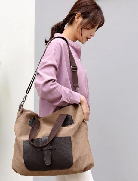 2019 new ladies shoulder bag canvas bag handbag fashion retro women large capacity messenger lady
2019 new ladies shoulder bag canvas bag handbag fashion retro women large capacity messenger lady