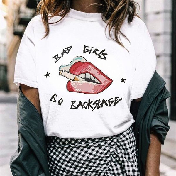 t shirt women designer clothes punk style women t shirt letter lips print harajuku t casual short sleeve o neck women, White
t shirt women designer clothes punk style women t shirt letter lips print harajuku t casual short sleeve o neck women, White