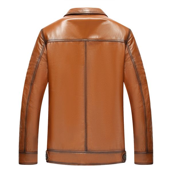 vintage genuine jacket men's men coat spring autumn cow leather jackets jaqueta de couro 29-98068 yy604, Black
vintage genuine jacket men's men coat spring autumn cow leather jackets jaqueta de couro 29-98068 yy604, Black