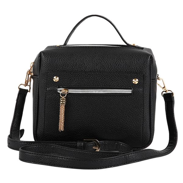 jhd-fashion pebbled pattern versatile handbag shoulder bag casual pu leather three-dimensional ladies handbag