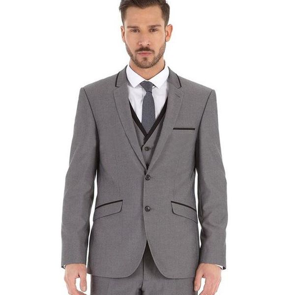 2019 fashion light grey groomsmen suit 3 pieces formal suit mens suits slim fit wedding tuxedos groom suits jacket+pants+vest, Black;gray
2019 fashion light grey groomsmen suit 3 pieces formal suit mens suits slim fit wedding tuxedos groom suits jacket+pants+vest, Black;gray
