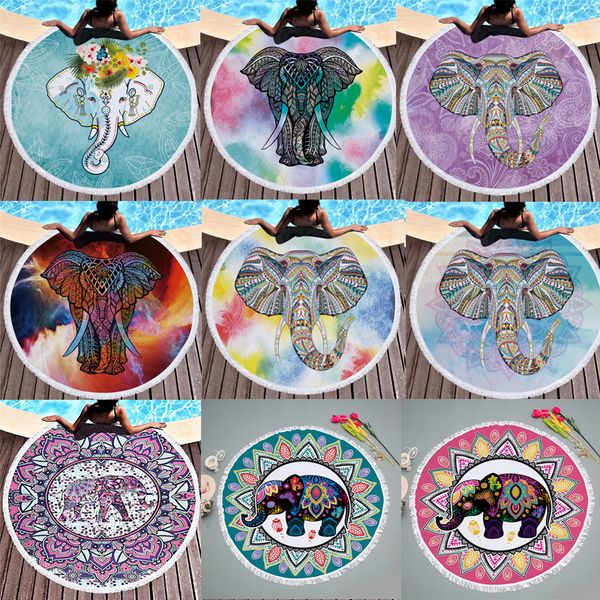 150cm round large microfiber fabric beach towel for kids elephant tassel bath towel mandala tapestry blanket picnic mat blanket
150cm round large microfiber fabric beach towel for kids elephant tassel bath towel mandala tapestry blanket picnic mat blanket