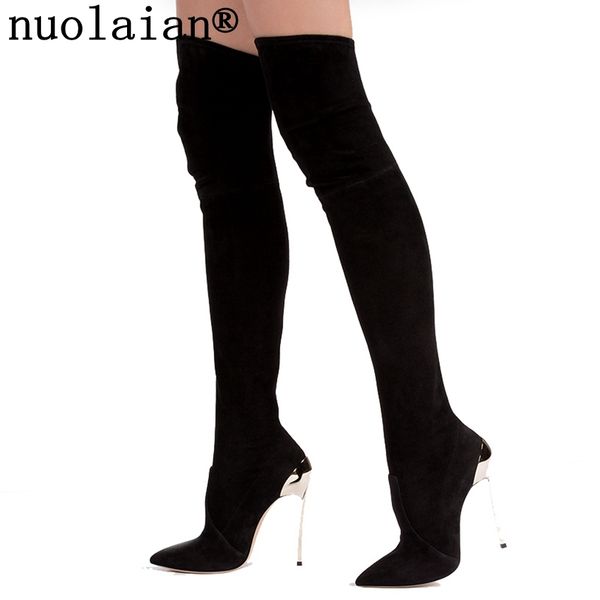 black over the knee boots women 11cm high heels botas faux suede leather boots autumn winter woman stretch snow
black over the knee boots women 11cm high heels botas faux suede leather boots autumn winter woman stretch snow