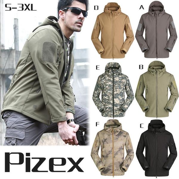 men outdoor softshell jacket tactical waterproof sportswear hiking hiking fishing jacket male winter coat, Blue;black
men outdoor softshell jacket tactical waterproof sportswear hiking hiking fishing jacket male winter coat, Blue;black