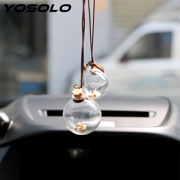 yosolo air freshener empty hanging bottle for essential oils glass car perfume bottle perfume pendant car-styling auto ornament
yosolo air freshener empty hanging bottle for essential oils glass car perfume bottle perfume pendant car-styling auto ornament