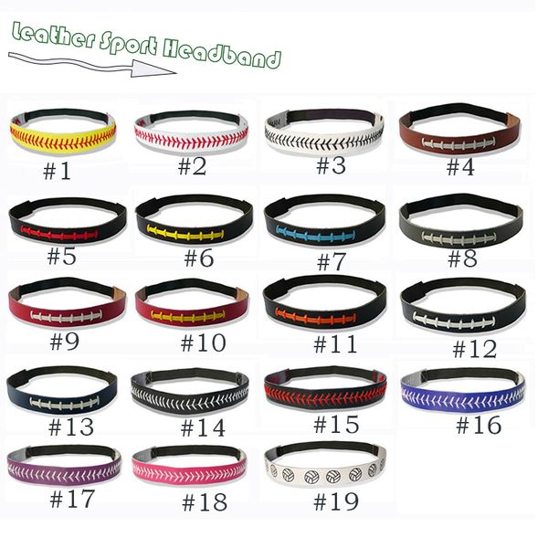 softball baseball leather seamed headbands football fast pitch hair bands bandage on head gum for hair scrunchy, Silver
softball baseball leather seamed headbands football fast pitch hair bands bandage on head gum for hair scrunchy, Silver