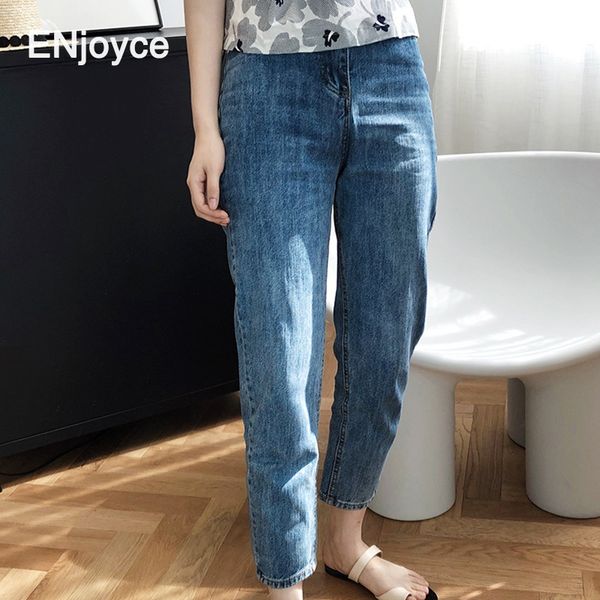 enjoyce summer 2020 new jeans women's high waist slim fit skinny feet nine points pencil pants ladies minimalism thin jean, Blue
enjoyce summer 2020 new jeans women's high waist slim fit skinny feet nine points pencil pants ladies minimalism thin jean, Blue