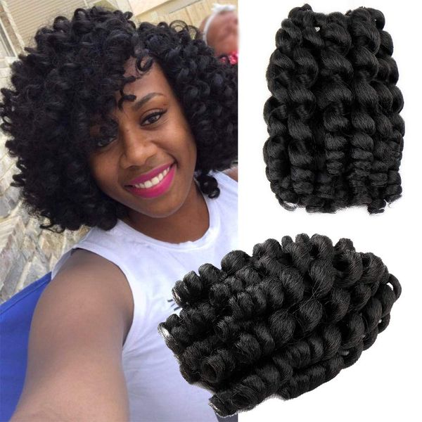 горящие продажи! 6шт jumpy wand curl ямайский отказов вязание крючком косички kanekalon синтетическое плетение крючком волос (8inches-6pcs, Black
горящие продажи! 6шт jumpy wand curl ямайский отказов вязание крючком косички kanekalon синтетическое плетение крючком волос (8inches-6pcs, Black