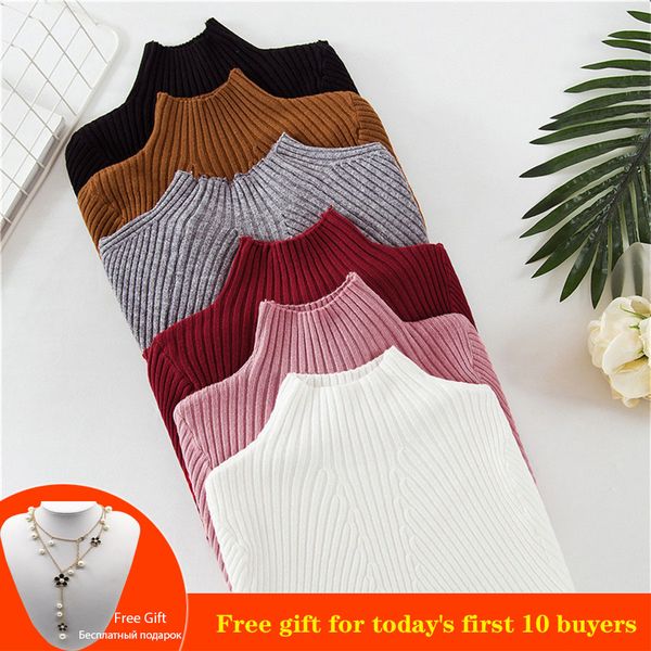winter warm white basic lady's sweater women's turtleneck pullover knit sweater for women jumper pull femme pink female pullover, White;black
winter warm white basic lady's sweater women's turtleneck pullover knit sweater for women jumper pull femme pink female pullover, White;black