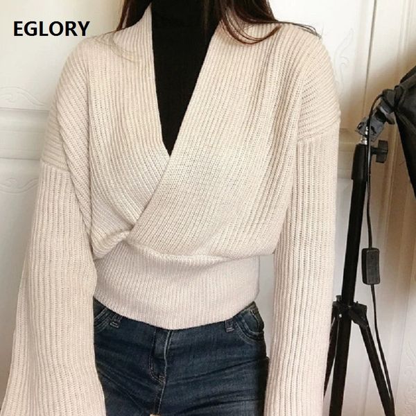 sweaters 2019 autumn fashion pullovers women v-neck soft knitting long sleeve casual jumpers female knitwear, White;black
sweaters 2019 autumn fashion pullovers women v-neck soft knitting long sleeve casual jumpers female knitwear, White;black