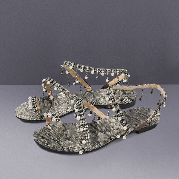 womens snake print shoes woman non-slip breathable flat with beading open toe shoe light sandals slip-on shoes sandalia feminina, Black
womens snake print shoes woman non-slip breathable flat with beading open toe shoe light sandals slip-on shoes sandalia feminina, Black