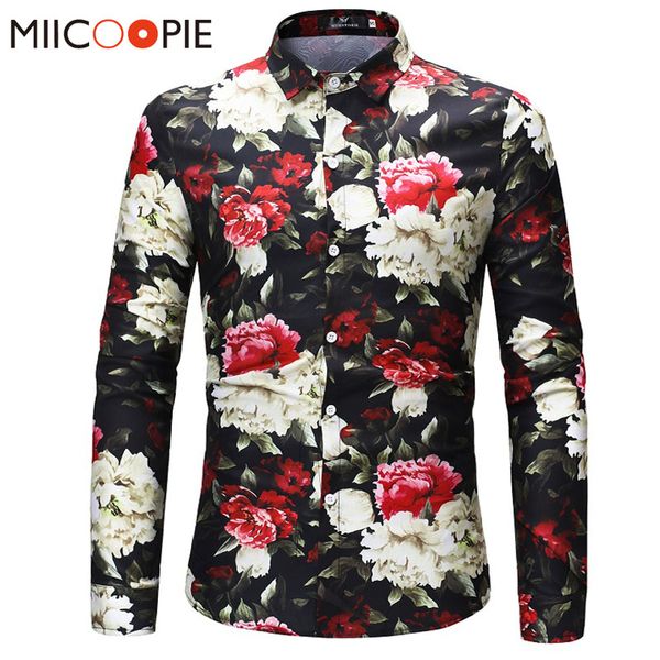 spring autumn fashion mens luxury floral shirts casual rose flowers print long sleeve slim fit formal business dress shirts, White;black
spring autumn fashion mens luxury floral shirts casual rose flowers print long sleeve slim fit formal business dress shirts, White;black