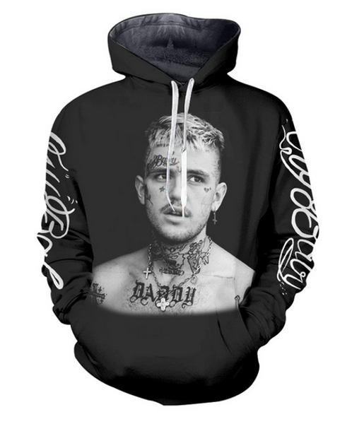 new fashion couples men women hd lil peep funny 3d print hoodies sweatshirt jacket pullover rw013, Black
new fashion couples men women hd lil peep funny 3d print hoodies sweatshirt jacket pullover rw013, Black