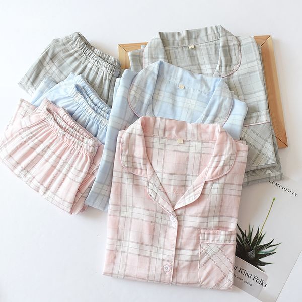 women's sleepwear lovers spring pajama set plaid 100% gauze cotton pijamas men and couple turn-down collar household wear, Black;red
women's sleepwear lovers spring pajama set plaid 100% gauze cotton pijamas men and couple turn-down collar household wear, Black;red