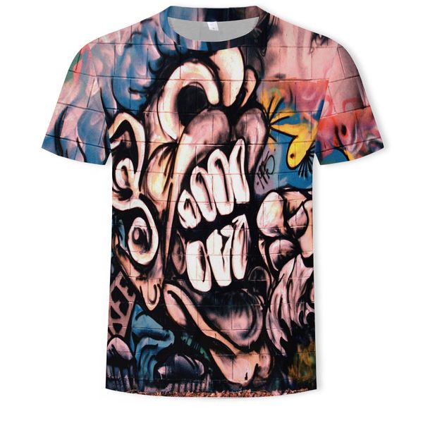 mens designer summer cartoon character trend digital printing t-shirt short sleeve, White;black
mens designer summer cartoon character trend digital printing t-shirt short sleeve, White;black