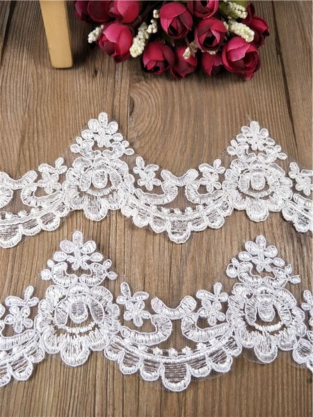 sequins lace trim white sewing on lace fabric applique for wedding bridal dress diy skirt decoration accessories, Pink;blue
sequins lace trim white sewing on lace fabric applique for wedding bridal dress diy skirt decoration accessories, Pink;blue