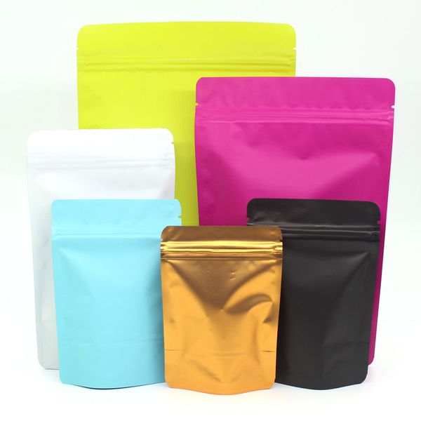 various size matte black gold aluminum foil plastic ziplock food storage bag heat sealable stand up zip lock package bags 50pcs
various size matte black gold aluminum foil plastic ziplock food storage bag heat sealable stand up zip lock package bags 50pcs