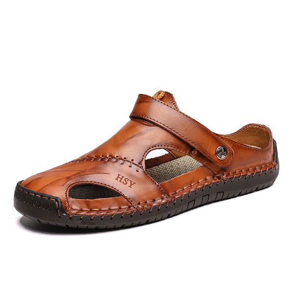 men sandals leather cowhide men shoes summer quality beach slippers casual outdoor beach sandals, Black
men sandals leather cowhide men shoes summer quality beach slippers casual outdoor beach sandals, Black