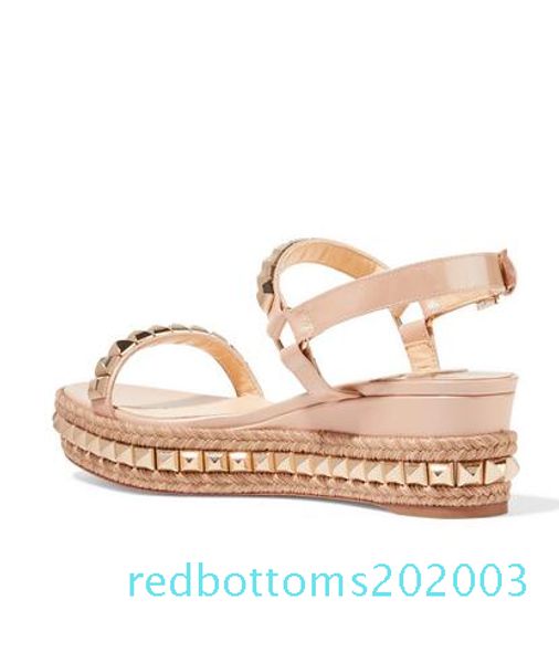 perfect quality ladies red bottom wedge cataclou sandals gold patent leather studded ladies ankle strap women pumps party eu35-42 r03, Black
perfect quality ladies red bottom wedge cataclou sandals gold patent leather studded ladies ankle strap women pumps party eu35-42 r03, Black