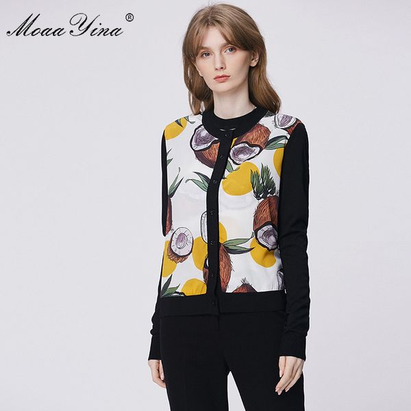 women's knits & tees moaayina fashion spring autumn long sleeve knitting elegant coconut fruit print silk wool sweater, White
women's knits & tees moaayina fashion spring autumn long sleeve knitting elegant coconut fruit print silk wool sweater, White