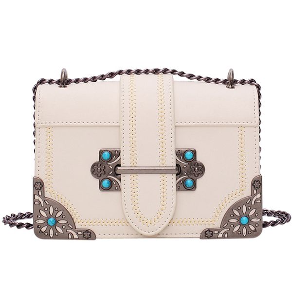 new-korean version of the small bag female metal chain shoulder bag fashion hit color small square simple diagonal package
new-korean version of the small bag female metal chain shoulder bag fashion hit color small square simple diagonal package