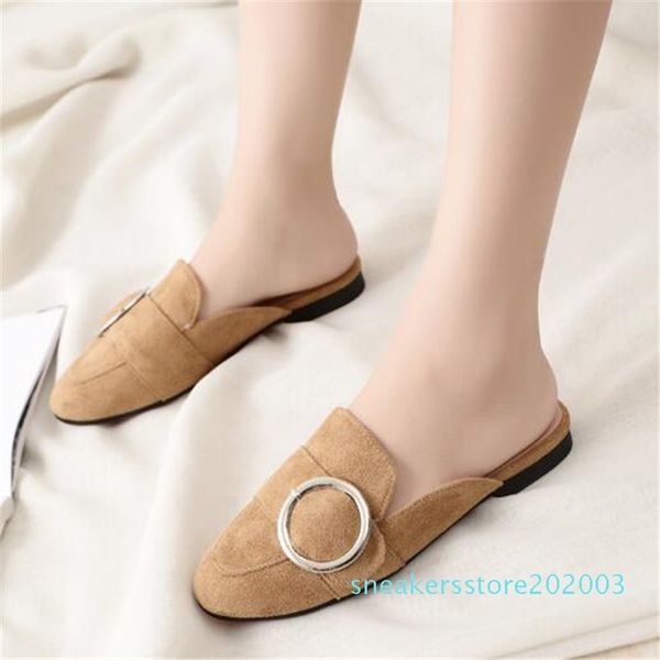 women's autumn home toe-covered shoes casual suede lazy slippers fashion women mules shoes female sandals size 33-43 flip flops s03, Black
women's autumn home toe-covered shoes casual suede lazy slippers fashion women mules shoes female sandals size 33-43 flip flops s03, Black