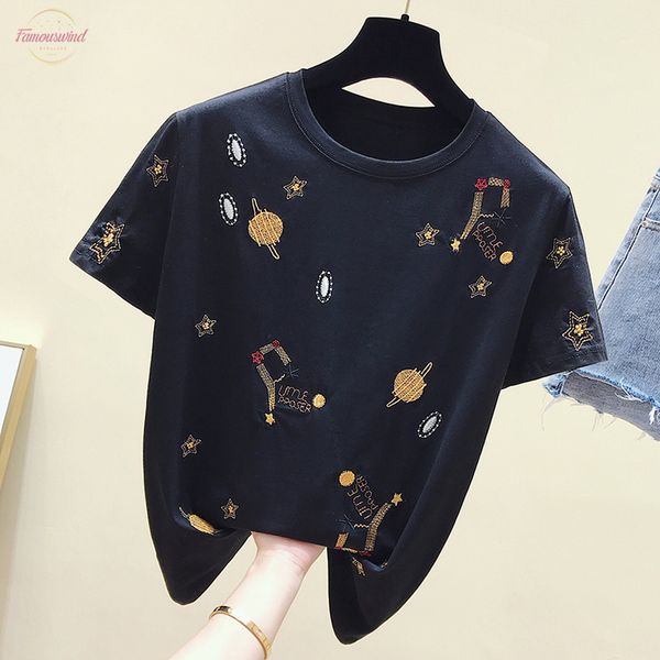 embroidery cotton white tshirt women fashion short sleeve vintage female t shirt casual black tee shirt femme summer 2020
embroidery cotton white tshirt women fashion short sleeve vintage female t shirt casual black tee shirt femme summer 2020
