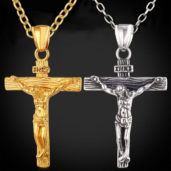 inri jesus cross pendant necklaces hip hop vintage steampunk charm statement necklace for women men jewelry christmas gift, Silver
inri jesus cross pendant necklaces hip hop vintage steampunk charm statement necklace for women men jewelry christmas gift, Silver