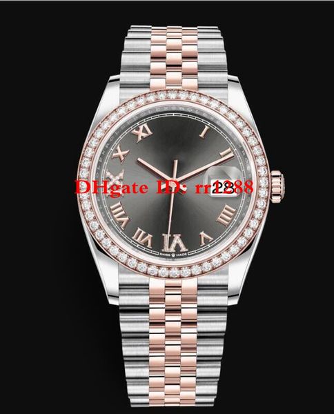 6 tyle new model 126281rbr 126281 116244 oy ter perpetual 36mm two tone 18k ro e gold diamond bezel automatic men watche wri twatche 6 tyle new model 126281rbr 126281 116244 oy ter perpetual 36mm two tone 18k ro e gold diamond bezel automatic men watche wri twatche