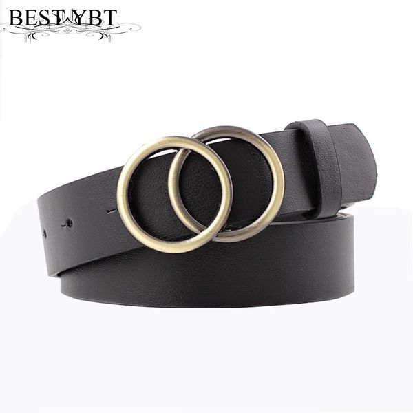 ybt designer's leather belt fashion alloy double ring circle buckle girl jeans dress wild belts, Black;brown
ybt designer's leather belt fashion alloy double ring circle buckle girl jeans dress wild belts, Black;brown