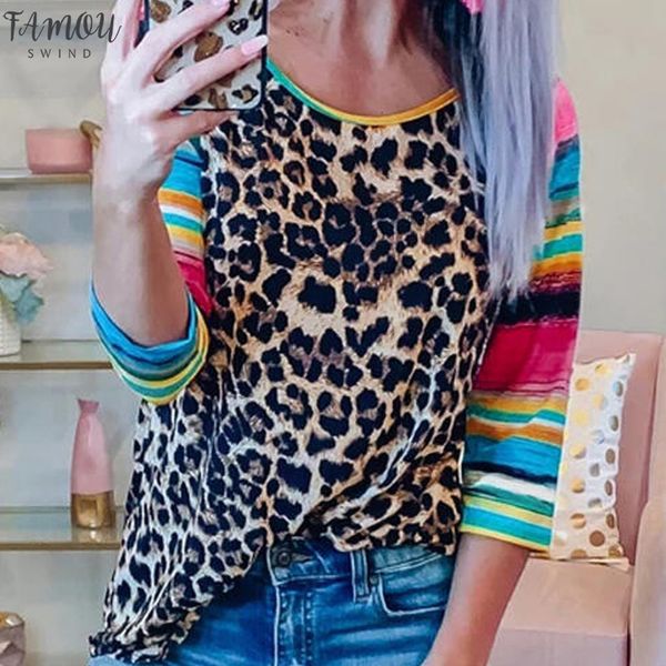 leopard t shirt women three quarter 2020 fashion autumn t shirt striped sleeve tee shirts female loose 100% cotton tee, White
leopard t shirt women three quarter 2020 fashion autumn t shirt striped sleeve tee shirts female loose 100% cotton tee, White