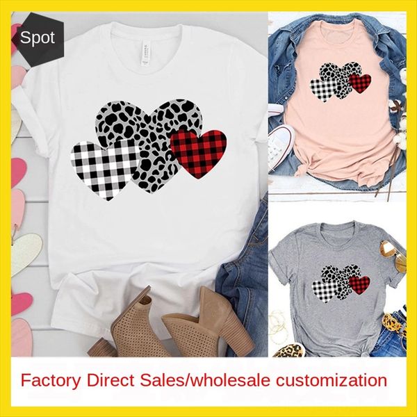 valentine's day short sleeve casual round collar t-shirt women's valentine's day women's short sleeve casual round colla, White
valentine's day short sleeve casual round collar t-shirt women's valentine's day women's short sleeve casual round colla, White