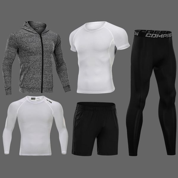 new compression men's running sets 3/4/5pcs/sets quick dry sport suits basketball tights clothes gym fitness jogging sportswear, Black;blue
new compression men's running sets 3/4/5pcs/sets quick dry sport suits basketball tights clothes gym fitness jogging sportswear, Black;blue