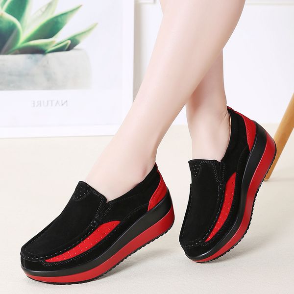 eofk 2020 new handmade women platform shoes suede leather moccasin shoes woman comfortable slip on casual flats moccasins, Black
eofk 2020 new handmade women platform shoes suede leather moccasin shoes woman comfortable slip on casual flats moccasins, Black
